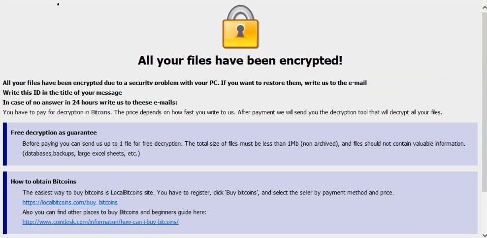 Image:  Dharma Ransomware / [ms_13@aol.com].ms13 extension virus