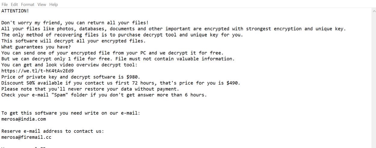 Image: Merosa@india.com Etols ransomware