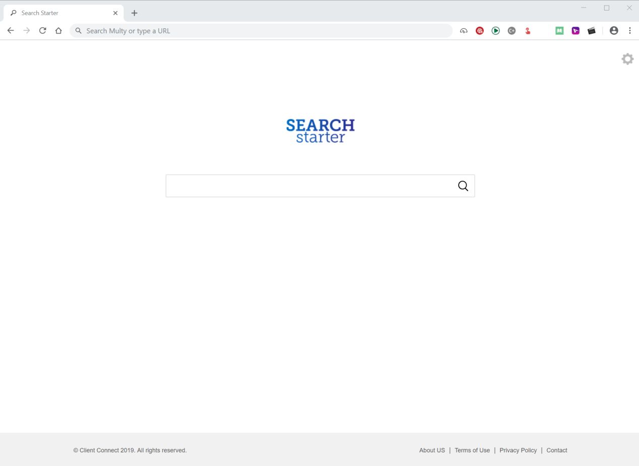 Image: Google Chrome is redirected to the Search-starter.com site