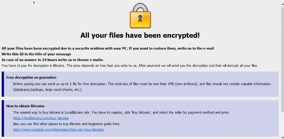 [Bitcharity@protonmail.com].com Ransomware