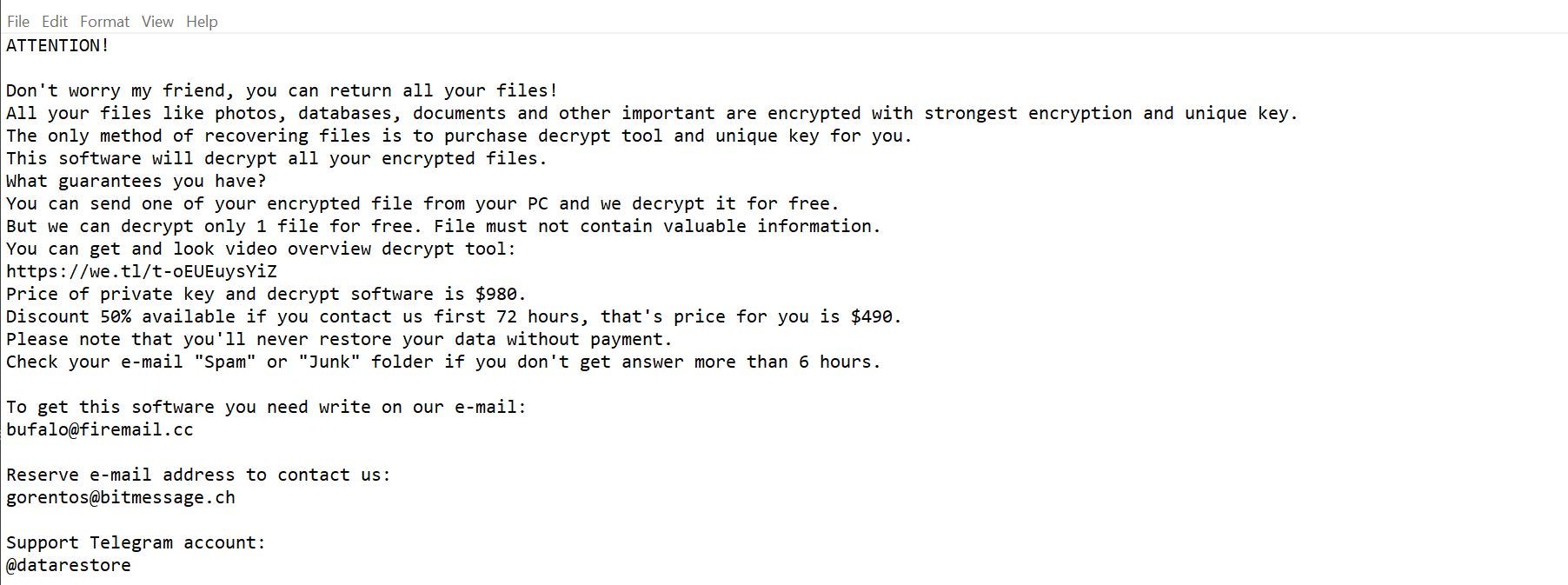 Image: Rezuc ransomware