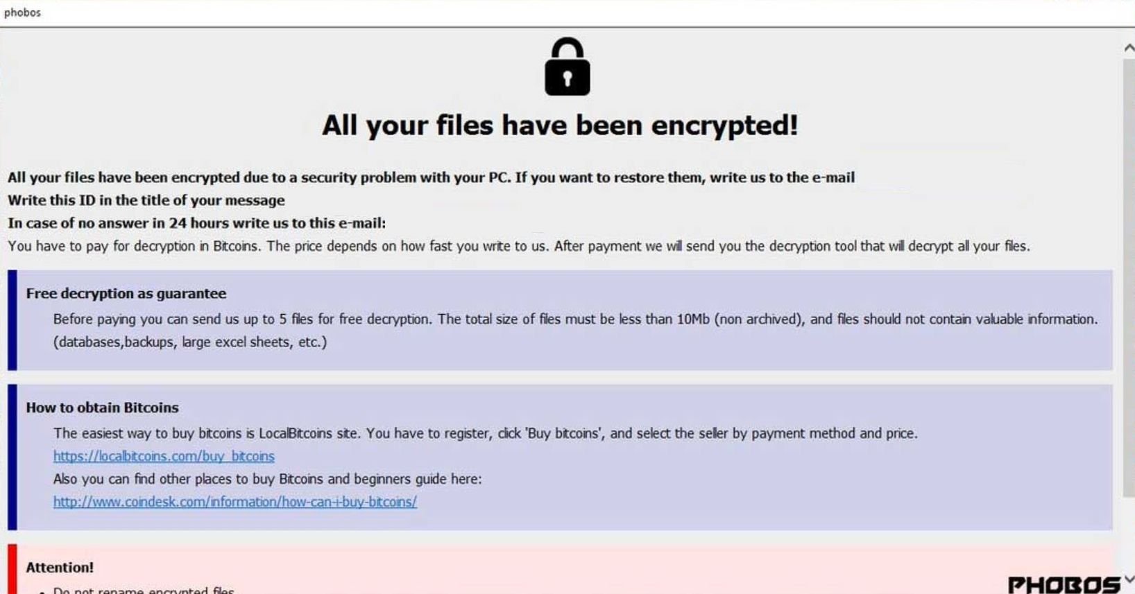 How To Remove Phobos Ransomware Virus Removal Guide - 