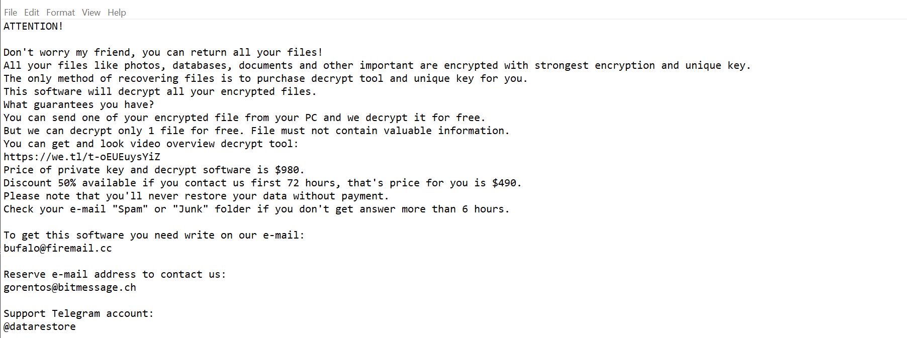 Rezuc ransomware