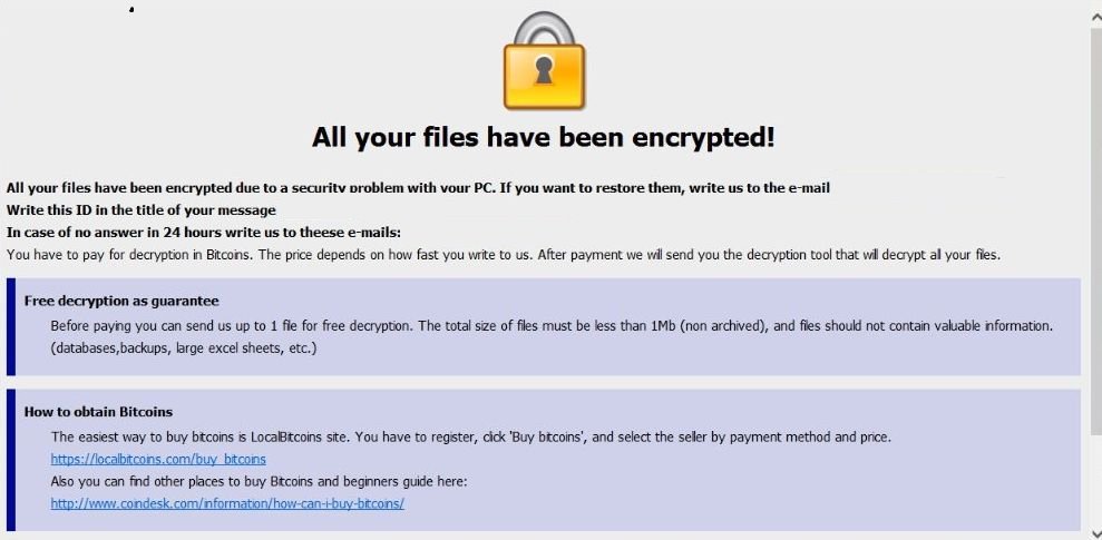 Image: [Tetty86@cock.li].Video ransomware virus