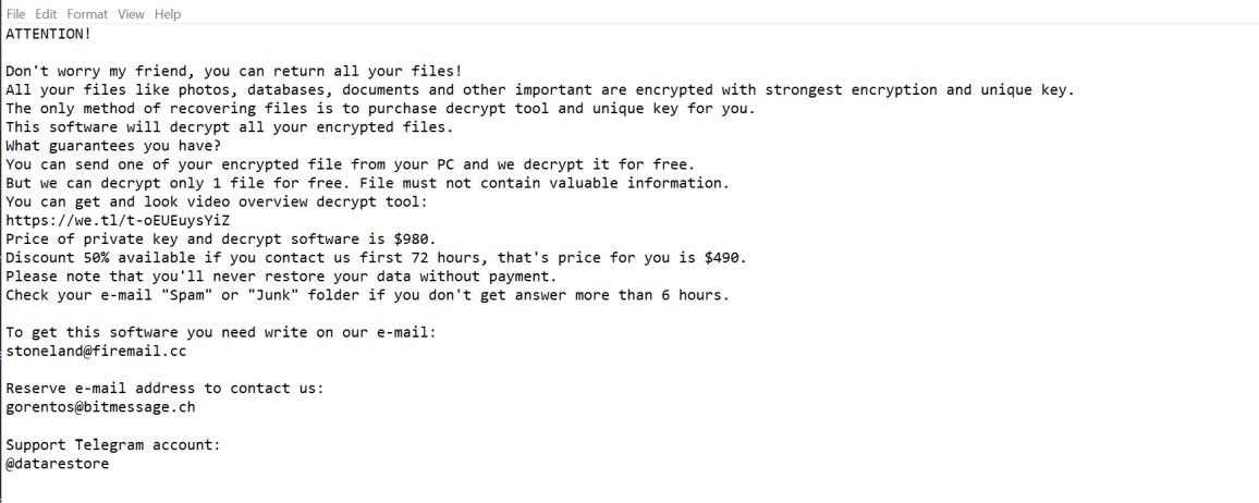 Image: Muslat ransomware