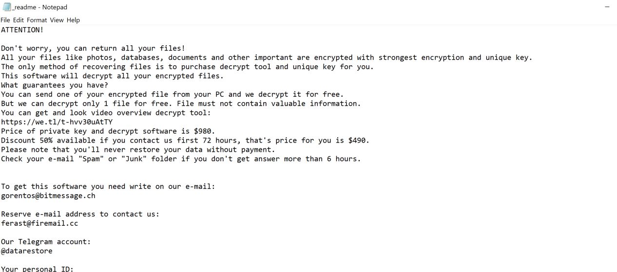 Image: TRUKE ransomware