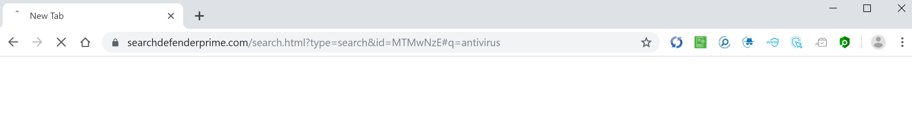 Image: Google Chrome is redirected to Searchdefenderprime.com