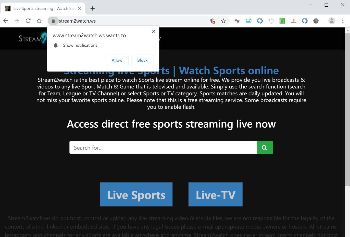How To Remove Stream2watch.ws Pop-up Ads (Virus Removal Guide)