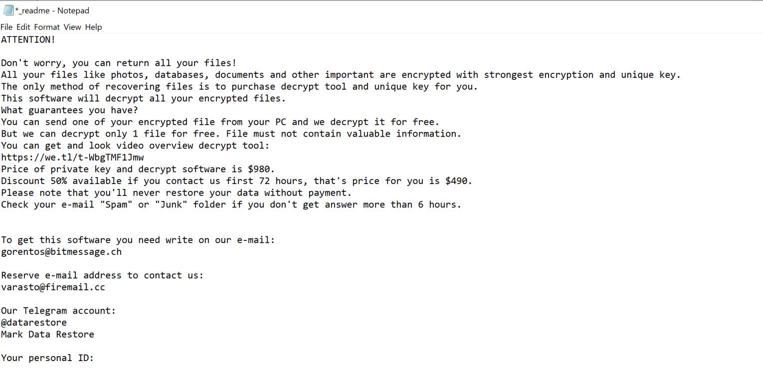 Image: Tocue ransomware virus