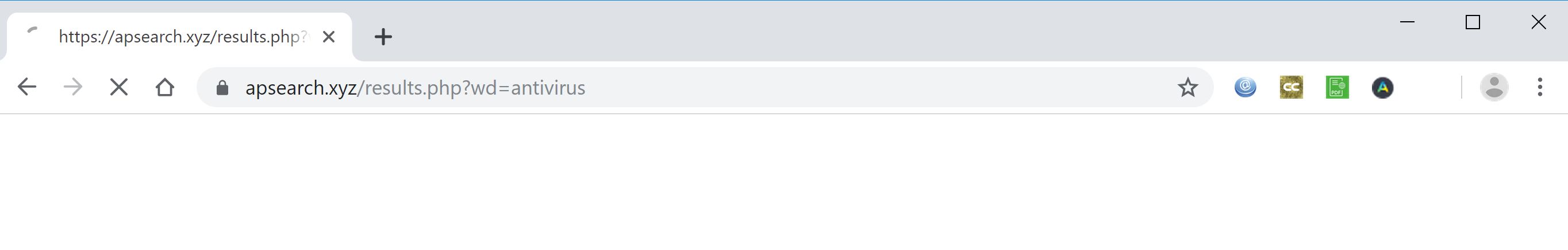 Image: Google Chrome is redirected to Apsearch.xyz