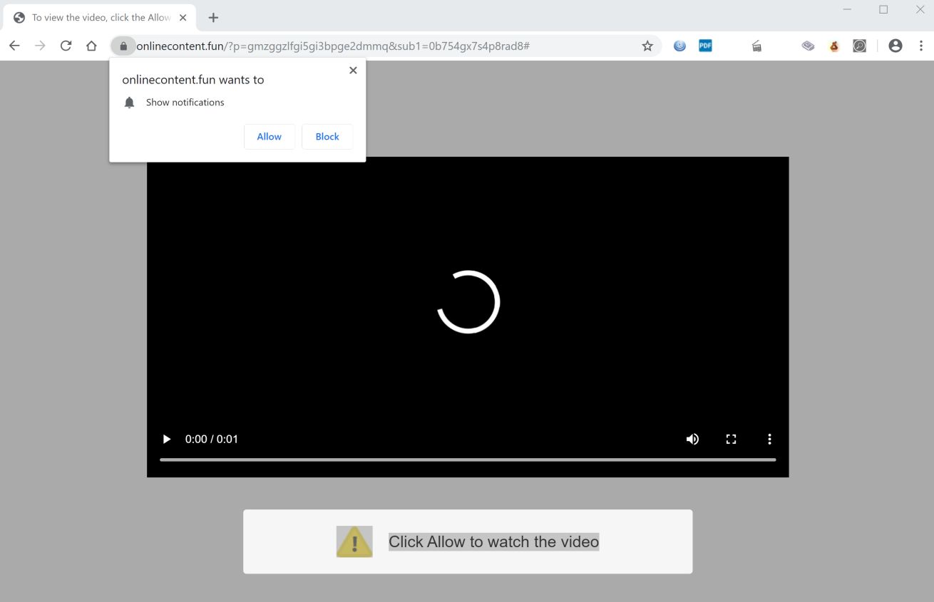 onlinecontent.fun redirect