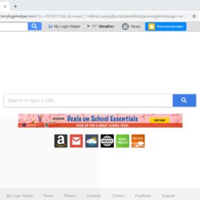 Image: Chrome browser is redirected to search.hmyloginhelper.com