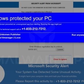 Image: VIRAL ALARM OF MICROSOFT - Tech Support Scam