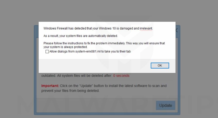 windows 10 pc repair popup