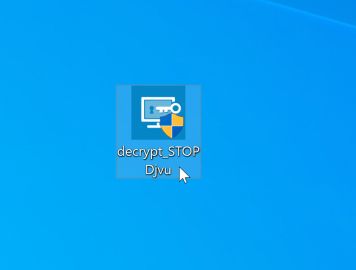 Haga doble clic en el icono Emsisoft Decryptor for STOP Djvu para descifrar los archivos STAX