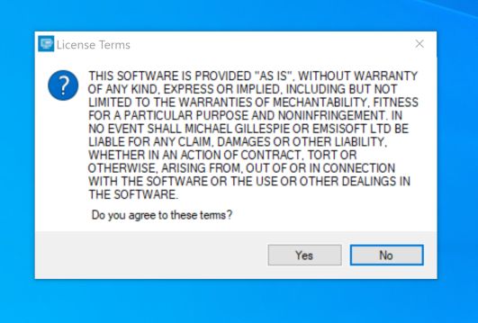 Click Yes to Continue to decrypt UIHJ ransomware