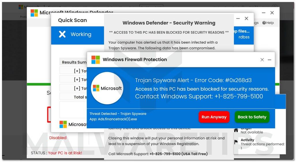 The "Windows Defender Security Center" Fake Alerts