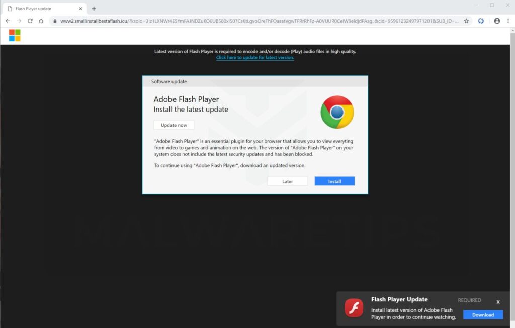Adware in Google Chrome