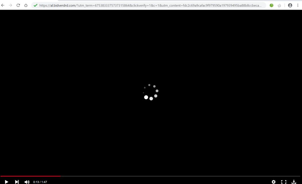 Image: Chrome browser is redirected to Bidverdrd.com