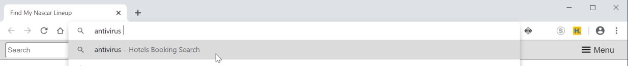 Image: Chrome browser is redirected to Hotels Booking Search