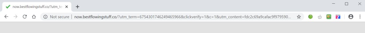 Image: Chrome browser is redirected to Now.bestflowingstuff.co