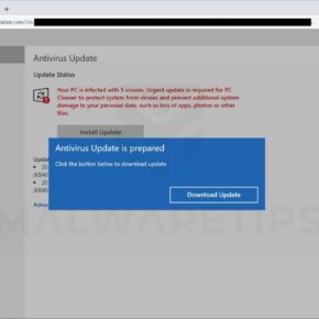 Your PC is infected with 5 viruses - Scam