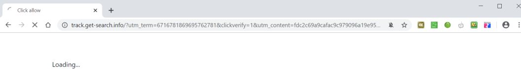 Image: Chrome browser is redirected to Track.get-search.info