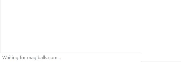 Image: Chrome browser is redirected to Magiballs.com