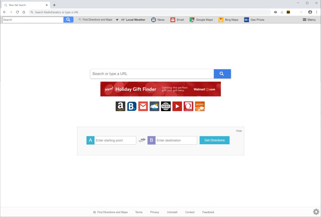 Image: Chrome browser is redirected to search.searchfdampro.com