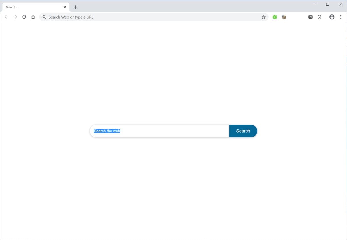 Image: Chrome browser is redirected to Private Searching