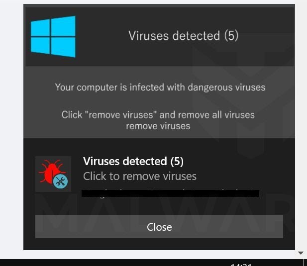Afsky server Zoo om natten Remove "Viruses Detected (5)" Pop-up Scam [Virus Removal]