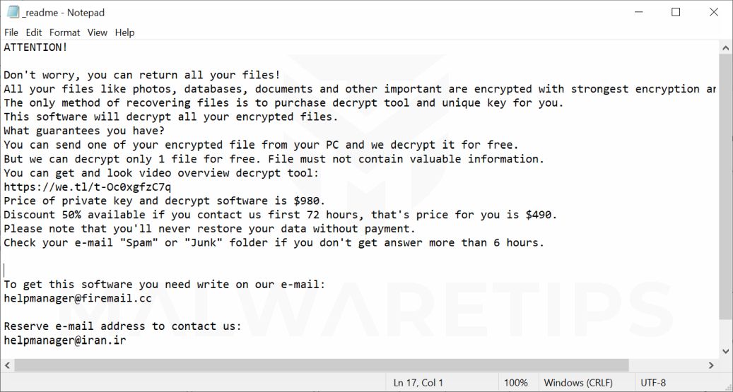 Image: Nosu ransomware