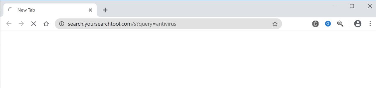 Image: Chrome browser is redirected to Search.yoursearchtool.com
