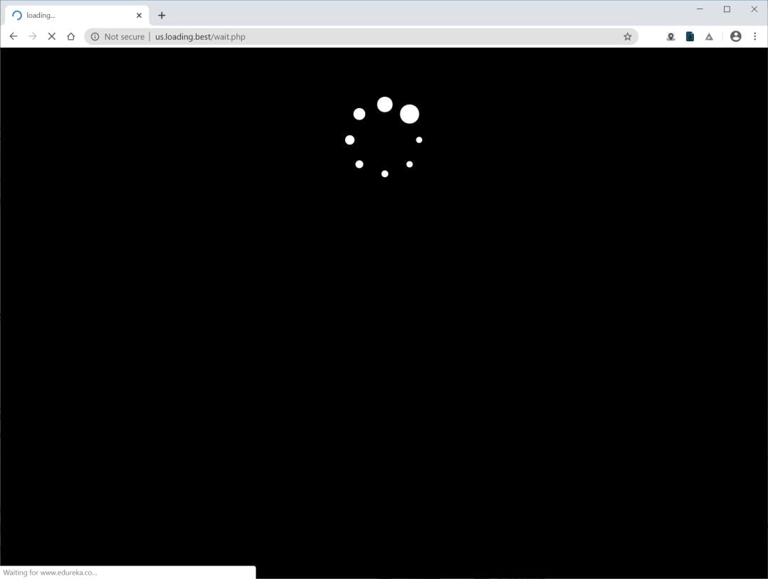 Image: Chrome browser is redirected to Us.loading.best