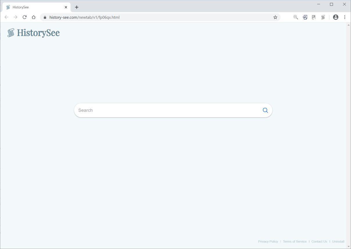 Image: Chrome browser is redirected to HistorySee
