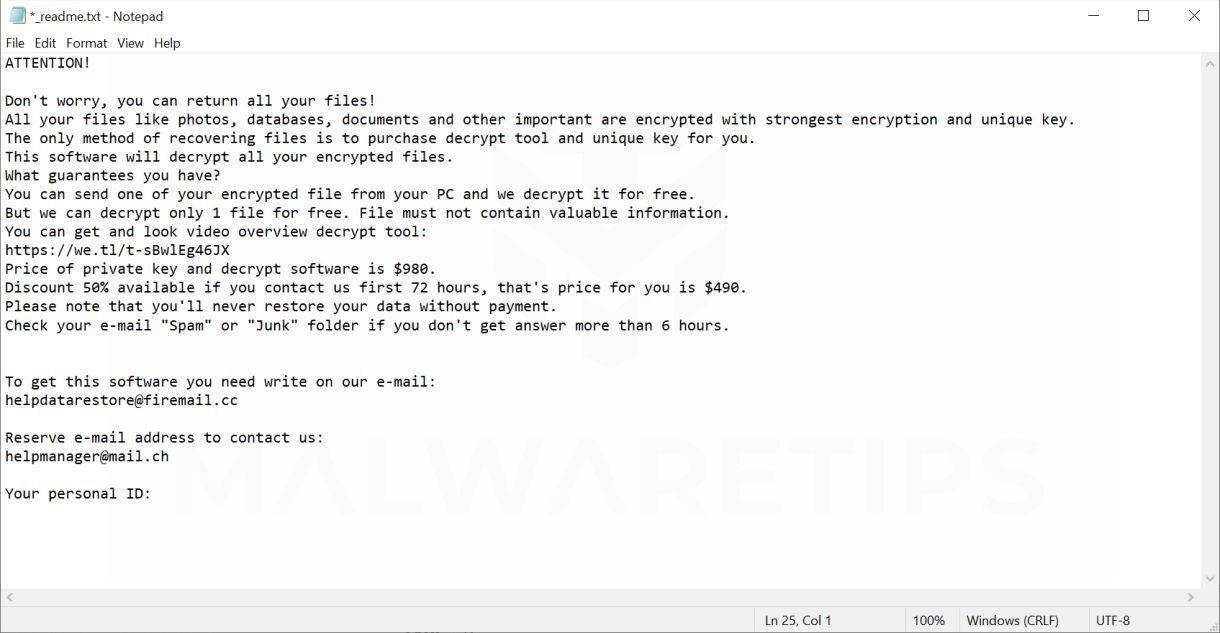 Image: MADO ransomware