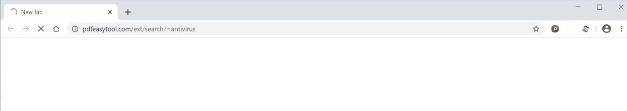 Image: Chrome browser is redirected to PdfEasyTool.com