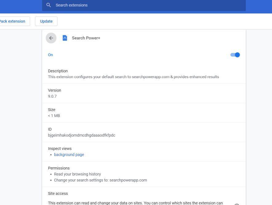 Image: Search Power+ Chrome extension