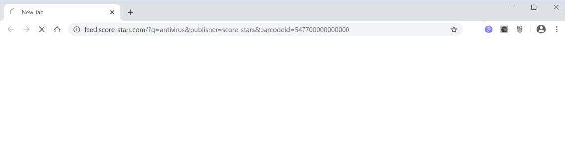 Image: Chrome browser is redirected to Feed.score-stars.com