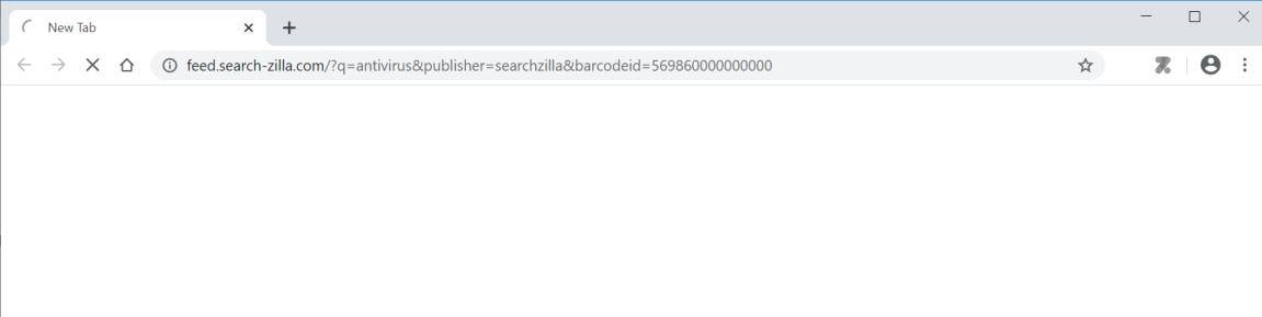 Image: Chrome browser is redirected to Feed.search-zilla.com