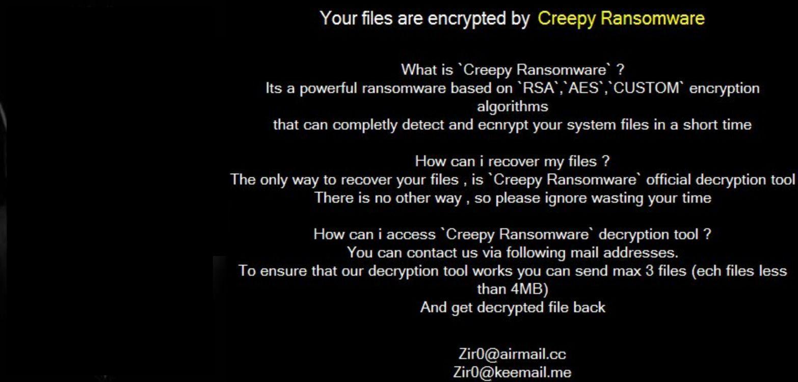 Image: Creepy Ransomware