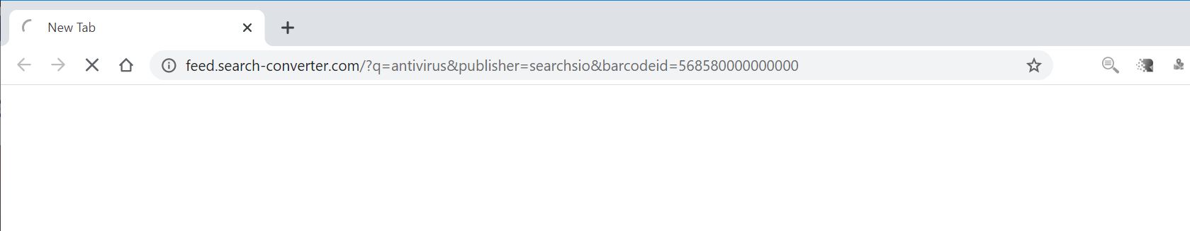 Image: Chrome browser is redirected to Search-converter.com