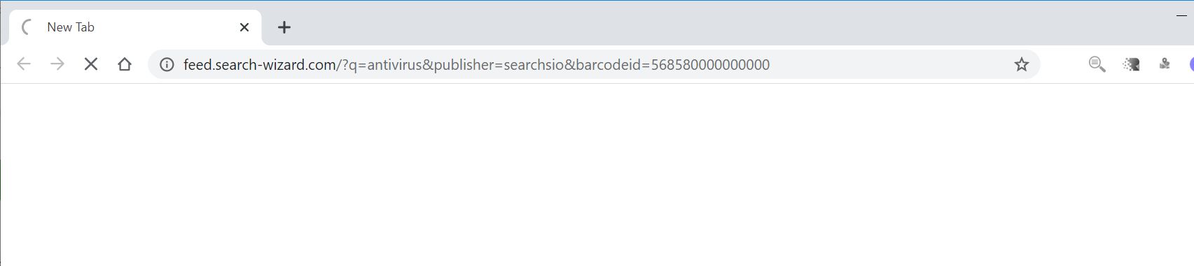 Image: Chrome browser is redirected to Search-wizard.com