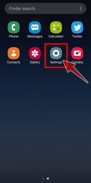 Settings app in Android