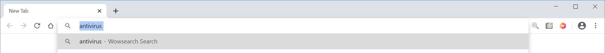 Image: Chrome browser is redirected to Wowsearch Search