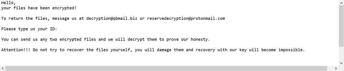 Image: Trix ransomware