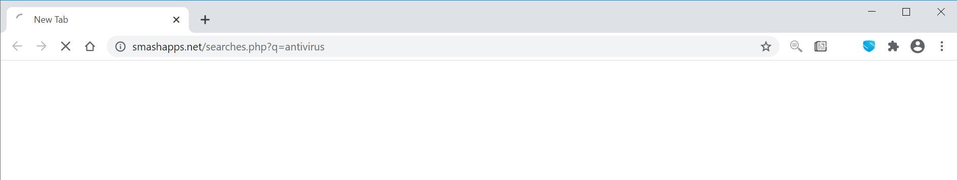 Image: Chrome browser is redirected to Smashapps.net