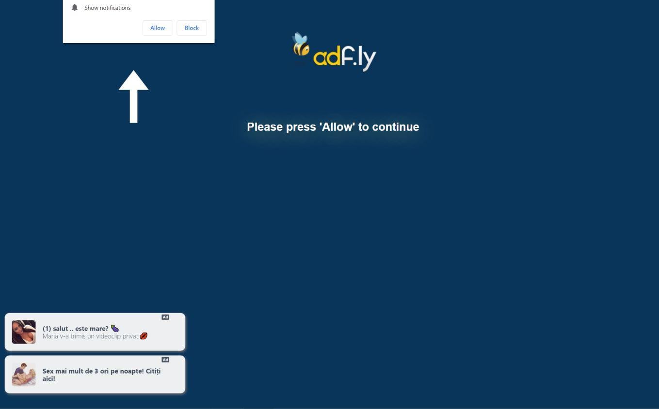 Image: Chrome browser is redirected to www1a.delmamora.pro