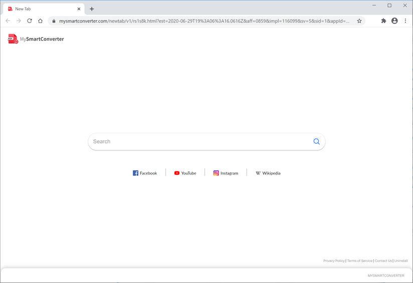 smart new tab browser hijack