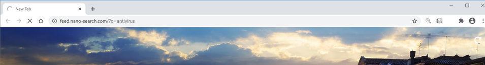 Image: Chrome browser is redirected to NanoSearch